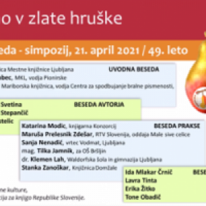 Ugriznimo v zlate hruške - Strokovna sreda, simpozij, 21. 4. 2021