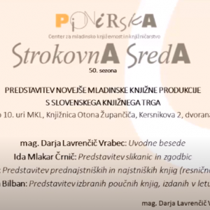 MKL strokovna sreda Predstavitev novejše mladinske knjižne produkcije 11. maj 2022