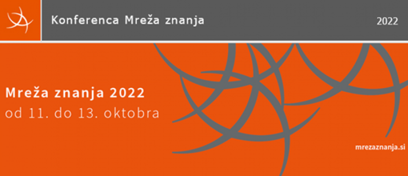 Konferenca Mreža znanja 2022, organizator ARNES, od 11. do 13. 10. 2022 - simbolna slika