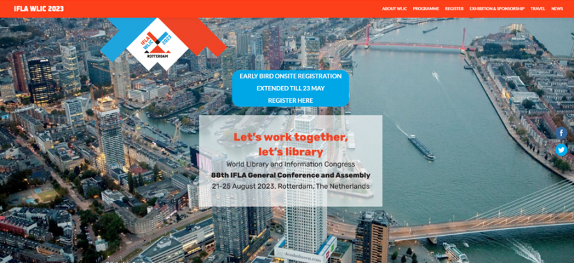 88th IFLA World Library and Information Congress, Rotterdam, 2023