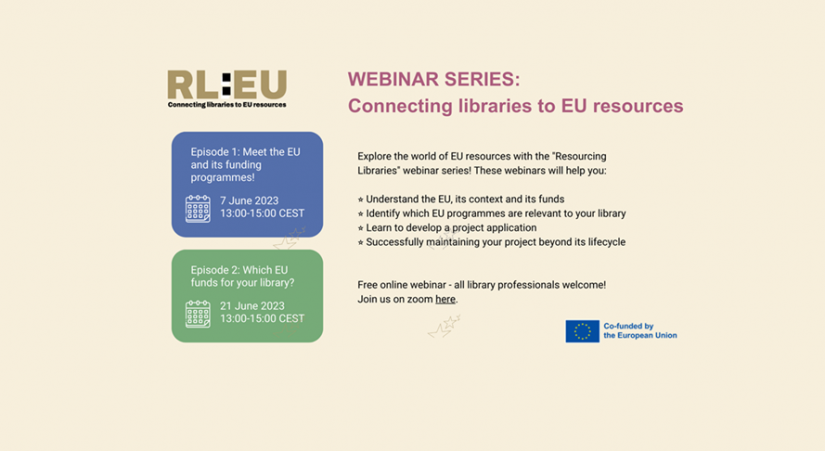 RL:EU webinar series : Connecting libraries to EU resources