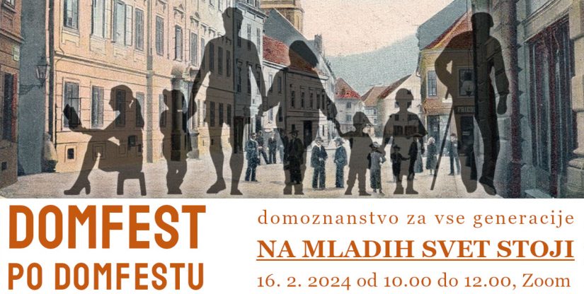 Slika ulice s silhuetami ljudi - slika za Domfest po domfestu